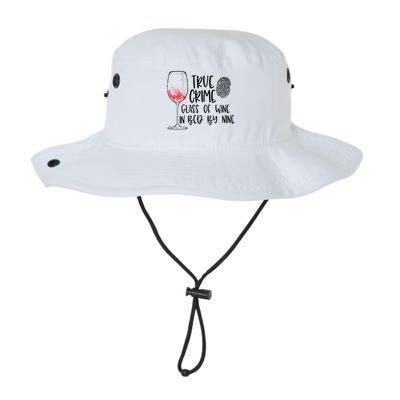 True Crime Glass Of Wine In Bed By Nine Meme Quote Bucket Hat