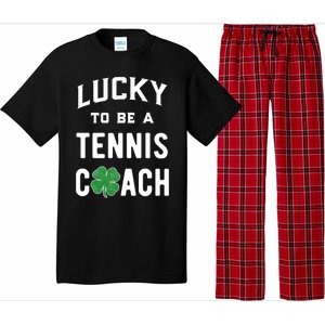 Tennis Coach Gift Lucky Irish Shamrock St Patricks Day Gift Pajama Set