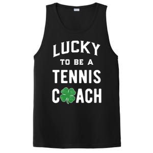 Tennis Coach Gift Lucky Irish Shamrock St Patricks Day Gift PosiCharge Competitor Tank