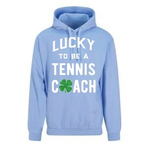 Tennis Coach Gift Lucky Irish Shamrock St Patricks Day Gift Unisex Surf Hoodie