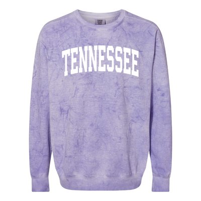 Tennessee Crewneck Gift Sports College Style State Usa Colorblast Crewneck Sweatshirt