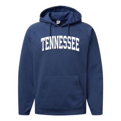 Tennessee Crewneck Gift Sports College Style State Usa Performance Fleece Hoodie