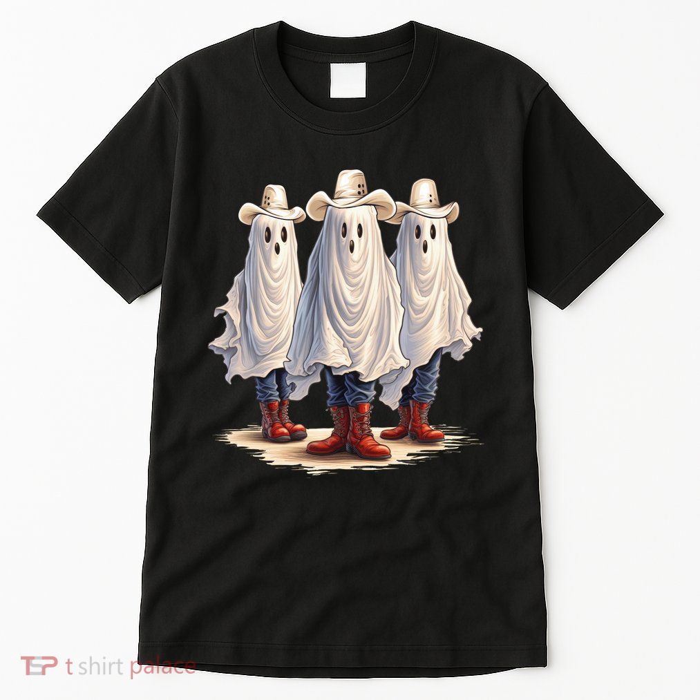 Three Cowboy Ghosts Tall T-Shirt