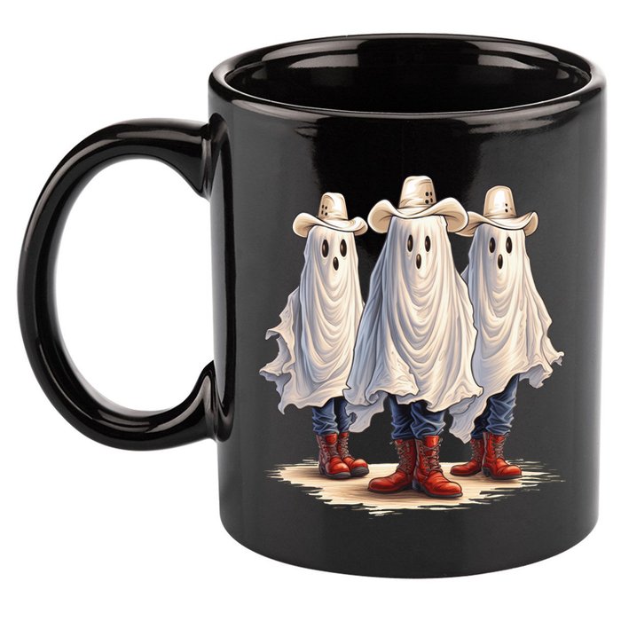 Three Cowboy Ghosts 11oz C Handle Ceramic Mug