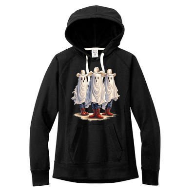 Three Cowboy Ghosts Women's Fleece Hoodie