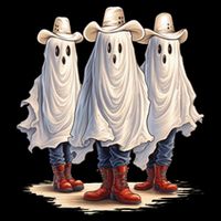 Three Cowboy Ghosts 16 in Basic Backpack