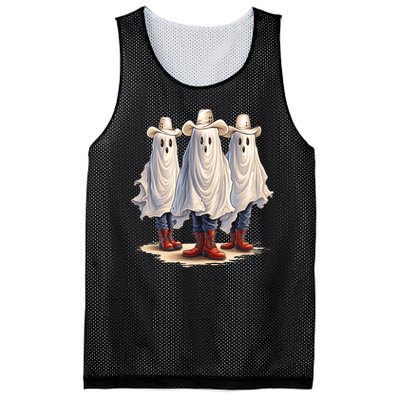 Three Cowboy Ghosts Mesh Reversible Basketball Jersey Tank