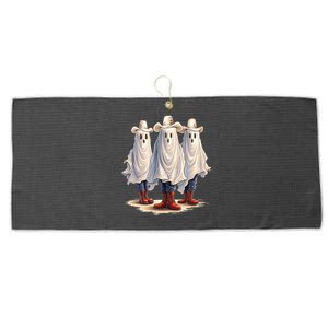 Three Cowboy Ghosts Large Microfiber Waffle Golf Towel