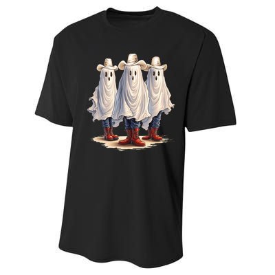 Three Cowboy Ghosts Performance Sprint T-Shirt