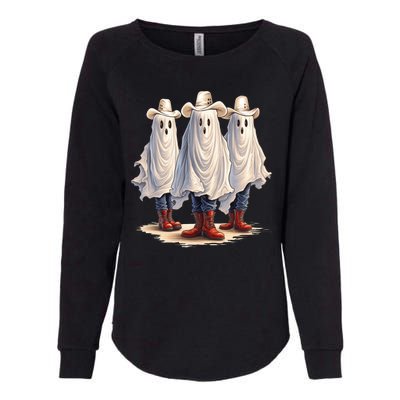 Three Cowboy Ghosts Womens California Wash Sweatshirt