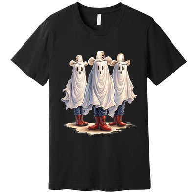 Three Cowboy Ghosts Premium T-Shirt
