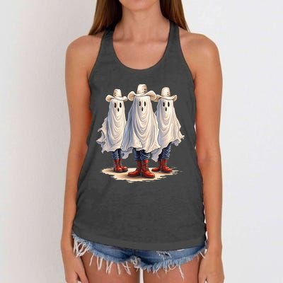 Three Cowboy Ghosts Women's Knotted Racerback Tank