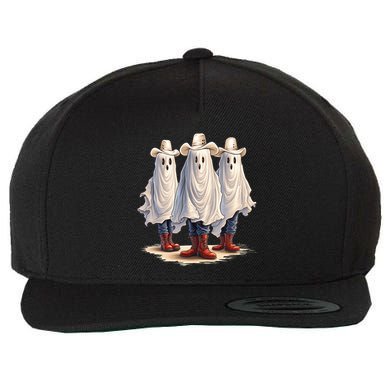 Three Cowboy Ghosts Wool Snapback Cap