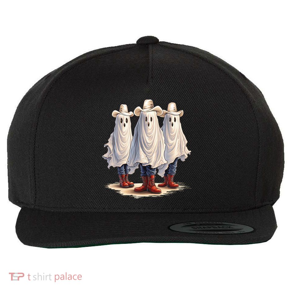 Three Cowboy Ghosts Wool Snapback Cap