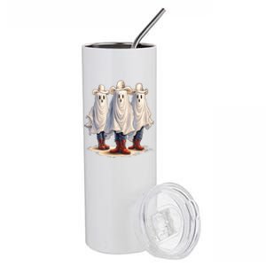 Three Cowboy Ghosts Stainless Steel Tumbler