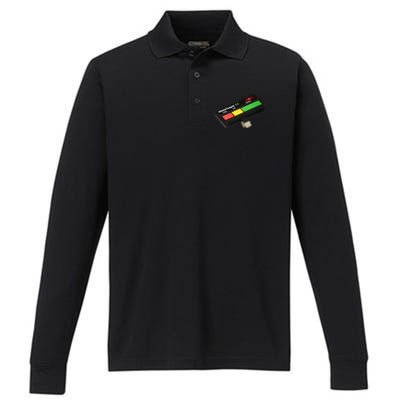 Three Car Garage  Mister Teapot  Performance Long Sleeve Polo