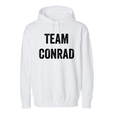 Team Conrad Go Conrad Supporter Cheer Fan Garment-Dyed Fleece Hoodie