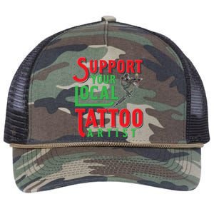 Tattoo Cute Gift For A Lover Of Ink And Tattoo Artist Gift Retro Rope Trucker Hat Cap