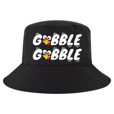 Thanksgiving Cute Gobble Gobble Turkey Face Gift Cool Comfort Performance Bucket Hat