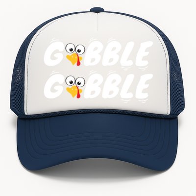 Thanksgiving Cute Gobble Gobble Turkey Face Gift Trucker Hat