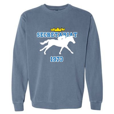 Trpl Crwn Gift Secretariat 1973 Cool Gift Garment-Dyed Sweatshirt