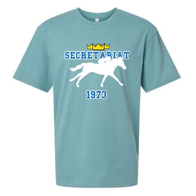 Trpl Crwn Gift Secretariat 1973 Cool Gift Sueded Cloud Jersey T-Shirt