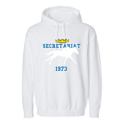 Trpl Crwn Gift Secretariat 1973 Cool Gift Garment-Dyed Fleece Hoodie