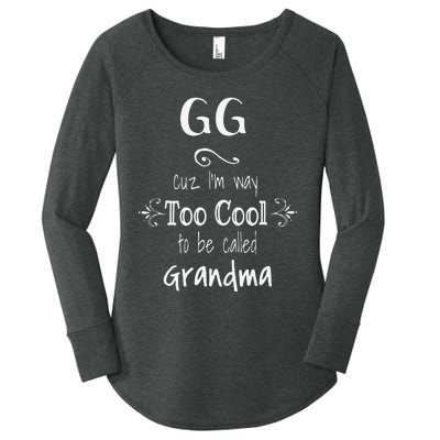 Too Cool GG Special Grandma Women's Perfect Tri Tunic Long Sleeve Shirt