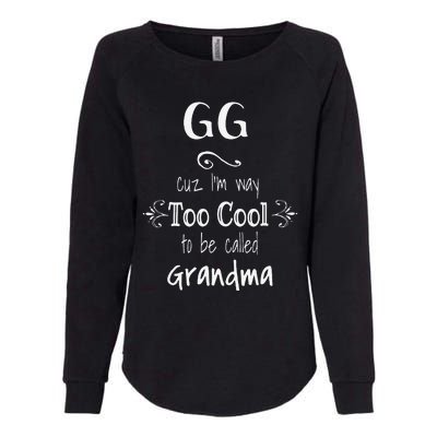 Too Cool GG Special Grandma Womens California Wash Sweatshirt