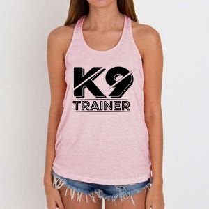 Training Cute Gift Animal Behaviorist Dog Trainer Gift Women's Knotted Racerback Tank