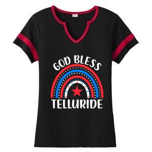 Telluride Colorado Gift I Love Telluride Usa Gift Ladies Halftime Notch Neck Tee