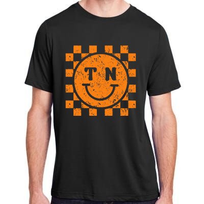 Tennessee Checkered Happily Face Football Season Game Day Adult ChromaSoft Performance T-Shirt