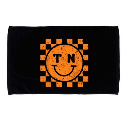 Tennessee Checkered Happy Face Football Season Game Day Microfiber Hand Towel