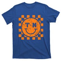 Tennessee Checkered Happy Face Football Season Game Day T-Shirt