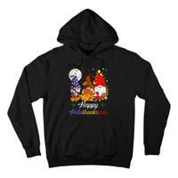 Thanksgiving Christmas Happy Hallothanksmas Gnomes Tall Hoodie