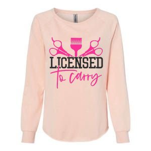 To Carry Hairstylist Cosmetologist Hairdresser Womens California Wash Sweatshirt