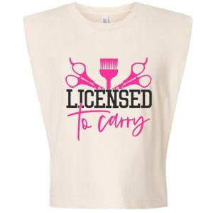 To Carry Hairstylist Cosmetologist Hairdresser Garment-Dyed Women's Muscle Tee