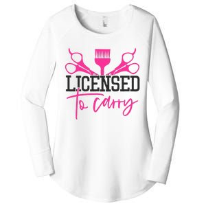 To Carry Hairstylist Cosmetologist Hairdresser Women's Perfect Tri Tunic Long Sleeve Shirt