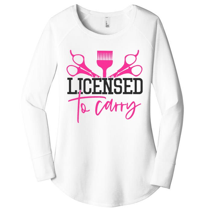 To Carry Hairstylist Cosmetologist Hairdresser Women's Perfect Tri Tunic Long Sleeve Shirt