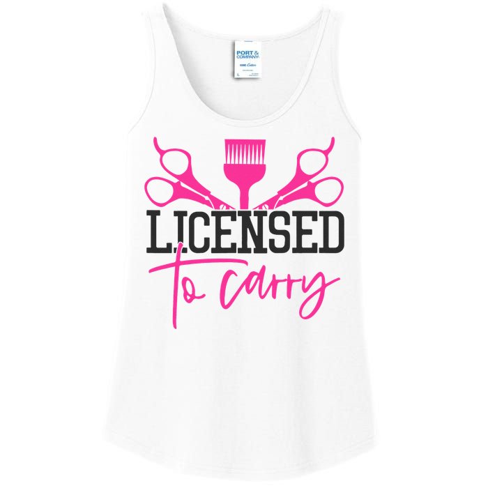 To Carry Hairstylist Cosmetologist Hairdresser Ladies Essential Tank