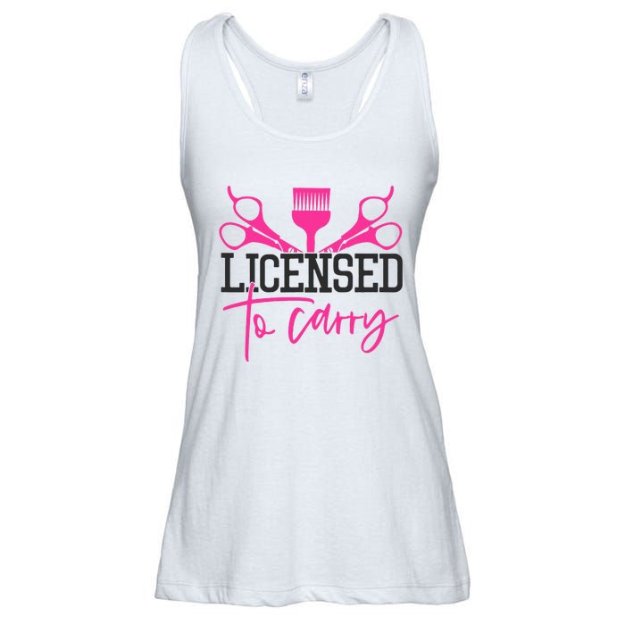 To Carry Hairstylist Cosmetologist Hairdresser Ladies Essential Flowy Tank