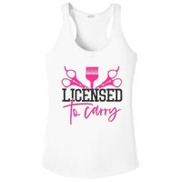 To Carry Hairstylist Cosmetologist Hairdresser Ladies PosiCharge Competitor Racerback Tank