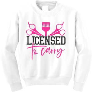 To Carry Hairstylist Cosmetologist Hairdresser Kids Sweatshirt