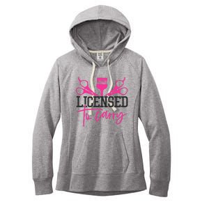 To Carry Hairstylist Cosmetologist Hairdresser Women's Fleece Hoodie