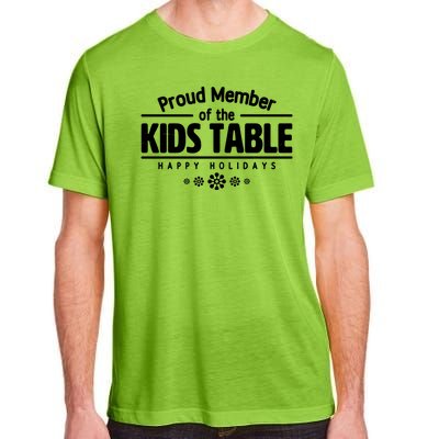 Thanksgiving Christmas Happy Holidays Proud Member Of Dinner Table For Children Adult ChromaSoft Performance T-Shirt