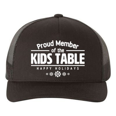 Thanksgiving Christmas Happy Holidays Proud Member Of Dinner Table For Children Yupoong Adult 5-Panel Trucker Hat