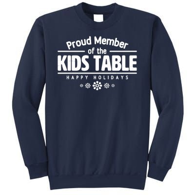 Thanksgiving Christmas Happy Holidays Proud Member Of Dinner Table For Children Sweatshirt