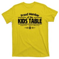 Thanksgiving Christmas Happy Holidays Proud Member Of Dinner Table For Children T-Shirt