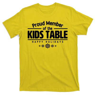 Thanksgiving Christmas Happy Holidays Proud Member Of Dinner Table For Children T-Shirt