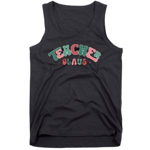 Teacher Claus Holiday Graphic Tank Top